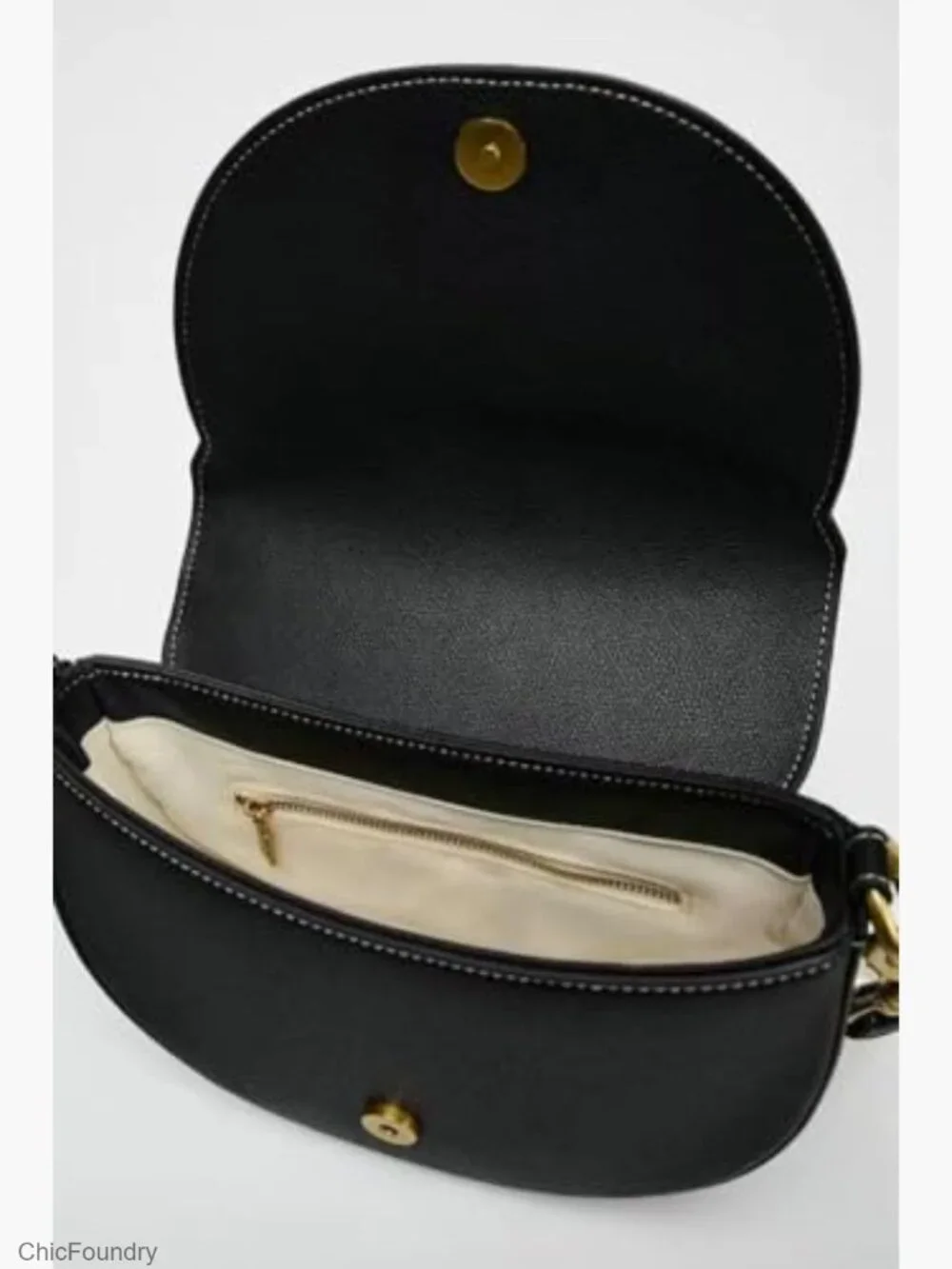 Slouchy PU Leather Crescent Hobo Bag Crossbody Shoulder Purse